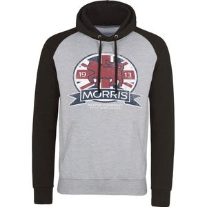 Morris Motor Co. England Baseball Hoodie Heather-Grey-Black-S