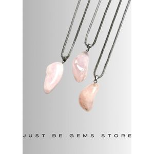 Gemstone ketting Roze kwarts