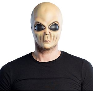 Boland - Latex hoofdmasker Wrinkly alien - Volwassenen - Alien - Halloween en Horror- Sciencefiction