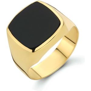 Zegelring Onyx 14K Geelgoud