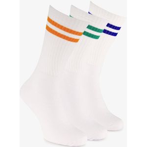 3 paar heren sportsokken wit - Maat 43