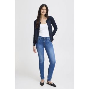 Gebreid Vest - Effen - Knitwear - Knoopsluiting - Ronde Hals - Lange Mouw