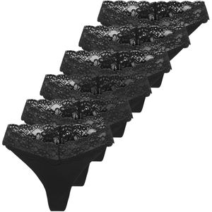 ONLY String ONLCHLOE LACE THONG 6P Set van 6