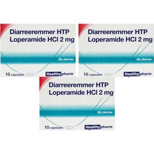 Healthypharm Diarreeremmer HTP Loperamide HCI 2mg - 3 x 10 capsules