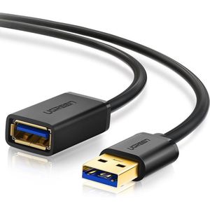 UGREEN USB-A Male naar USB-A Female Verleng Kabel 2 Meter Zwart