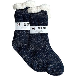 Sukats® Huissokken - Homesocks - Maat 41-46 - Antislip Sokken - Fluffy Sokken - Huissokken Heren - Slofsokken - Variant 141 - Meerdere Maten en Varianten - Verwarmde Sokken