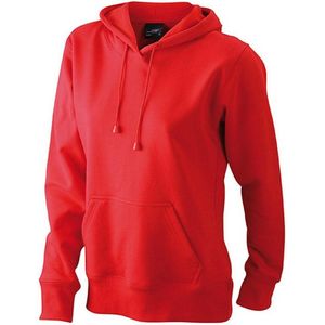 James and Nicholson Dames/dames Hooded Sweatshirt (Rood)