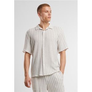 Urban Classics - Overhemd - Offwhite/Black - Gestreept - Heren