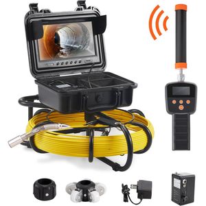 Pijpinspectiecamera met/512hz sonde 9 inch 720p scherm 165 ft