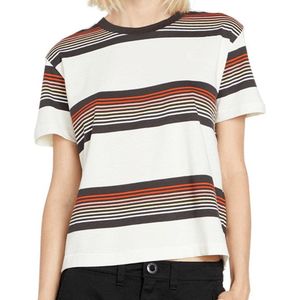 Volcom Halite Stripe Short Sleeve T-shirt - Firecracker