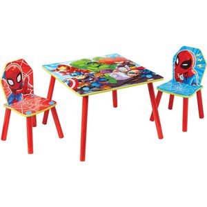 Marvel Spiderman tafel met stoeltjes