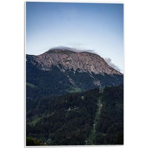 Forex - Kabelbaan tussen de Bergen - 40x60cm Foto op Forex