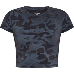 TUFFSKULL - Shirt - Basaltgrijs - Camouflage - Kwartmouw - Slanke Pasvorm