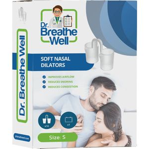 Dr. Breathe Well ™ - 16 Zachte Anti Snurk Neusspreider Buisjes - Maat S - Simply the right choice!