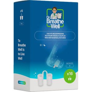 Dr. Breathe Well ™ - 16 Zachte Anti Snurk Neusspreider Buisjes - Maat S - Simply the right choice!