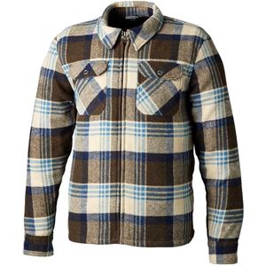 RST Brushed Ce Mens Textile Shirt Brown Blue Check 48 - Maat - Jas