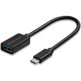Microconnect 0.2m USB 3.1 0.2m USB C USB A Mannelijk Vrouwelijk Zwart USB-kabel