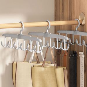 3-delige BH-hangerset voor garderobekast, sjaal-sjerp- en stropdashaakrek, grijs