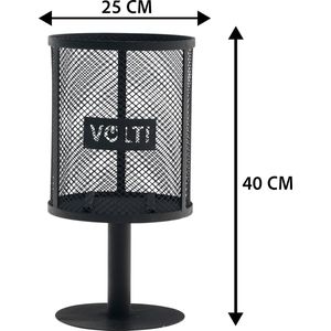 VOLT! Vuurkorf - Terrashaard - Fakkels - Fakkel Houder - Tuinkaars - Vuurschaal - Tuinkaars - Zwart