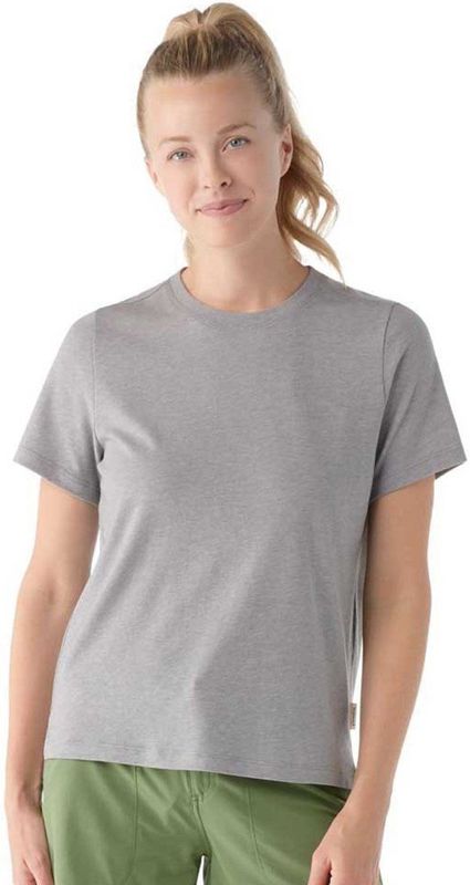 Smartwool - Perfect Crew Tee - Merinoshirt - Grijs