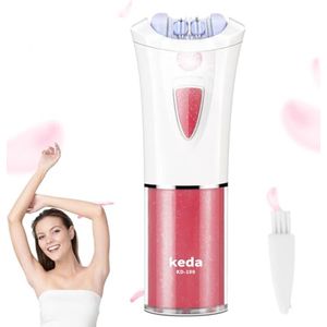 Draadloze Gezichtsepilator voor Vrouwen met LED-Licht - Draagbare Haarverwijderaar voor Gezicht, Oksels, Benen en Bikinilijn