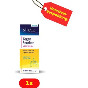 Shiepz Tegen Snurken keelspray - Werkt tot 8 uur lang - Met natuurlijke ingrediënten - 23,5 ml / 50 doseringen