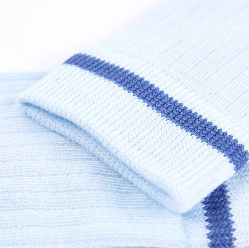 Huissokken - Gemêleerd Blauw Lichtgroen Lichtblauw - Katoenrijke Stof - Gepelde Banaan