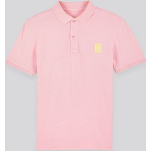 Smart Polo Power Pink - Yellow Digit Formaat M
