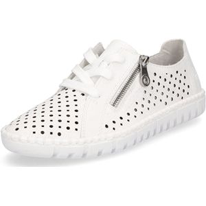 Rieker - Veterschoenen - Wit - Leer