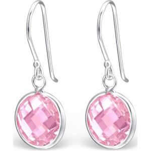 Montebello Oorbellen Caley Pink - 925 Zilver E-Coating - 10x25mm