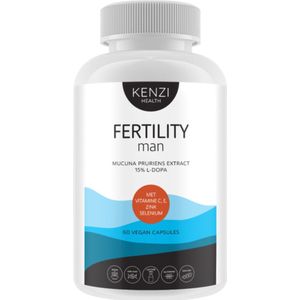 Fertility for Men: met Mucuna Extract 15% L-Dopa 60 capsules