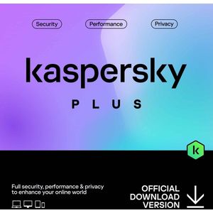 Kaspersky Plus - 12 Maanden - 1 Apparaat - PC/Mac/Mobiel Download