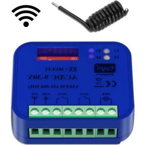 Ontvanger voor poorten 9-30 V multifrequentie 433-900 MHz relaismodule voor garagedeuren RX Mutil voor 45 afstandsbedieningen 24 GHz wifi