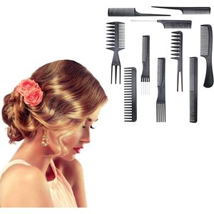 Professionele stylingkammen - voor kappers en stylisten - 5 stuks