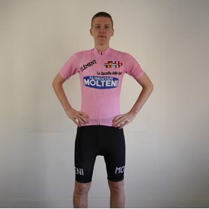 Molteni roze - wielershirt - koerstrui - retro - vintage - maat S