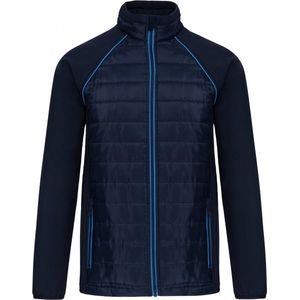 WK. Designed To Work Jas Day To Day in twee stoffen unisex WK6147 - Navy / Light Royal Blue - 3XL