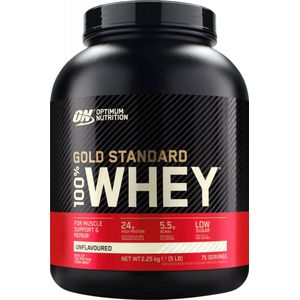 Optimum Nutrition Gold Standard 100% Whey Protein - Unflavoured - Proteine Poeder - Eiwitshake - 71 doseringen (2270 gram)