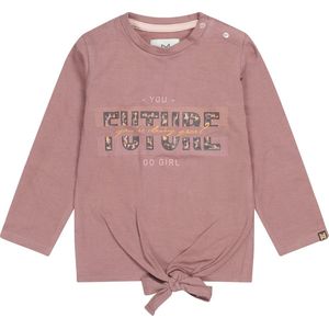 Koko Noko U44950 Tops & T-shirts Meisjes - Shirt - Taupe - Maat 92