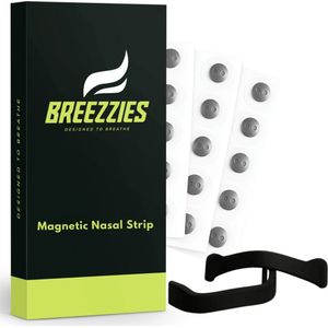 BREEZZIES Neusdilatator Set – Anti-Snurkhulp & Ademhalingsondersteuning voor rustige slaap, sport & dagelijks gebruik – 4 maten incl. magnetische pleisters & applicator – voor verbeterde neusademhaling & minder snurken