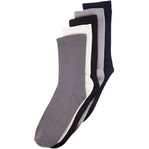 Trendyol Multi-Gekleurde 5-Pack Effen Getextureerde College Sokken Tmnaw24Co00026