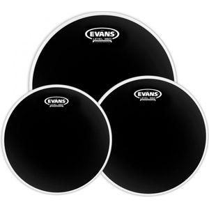 Evans velSet Onyx, zwart, standaard, ETP-ONX2-S - Drumvellen set