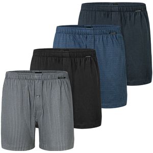 Schiesser Heren boxershort 4 pack Singel-Jersey