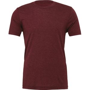 Bella+Canvas Unisex Triblend Crew Neck T-Shirt CV3413 - Maroon Triblend (Heather) - M