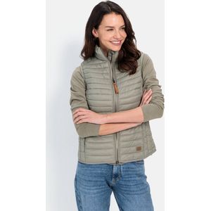 camel active Gewatteerd vest gemaakt van gerecycled polyamide - Maat womenswear-36 - Salie Groen