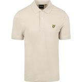 Lyle and Scott - Polo Plain Ecru - Regular-fit - Heren Poloshirt Maat XXL