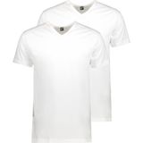 Alan Red - Vermont T-Shirt V-Hals Wit (2Pack) - Heren - Maat M - Regular-fit