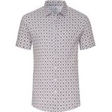 Desoto - Short Sleeve Jersey Overhemd Print Beige - Heren - Maat 3XL - Slim-fit