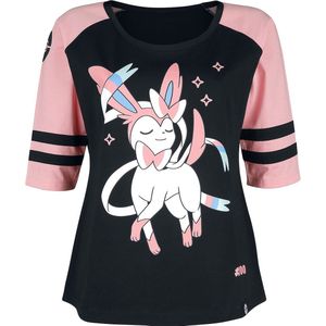 Pokémon Feelinara Shirt met lange mouwen zwart-felroze XL