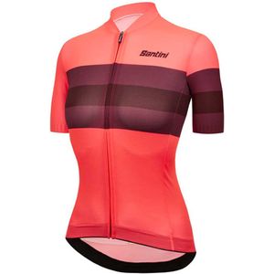 Santini Eco Sleek Bengal Korte Mouw Wielertrui Oranje 2XL Vrouw