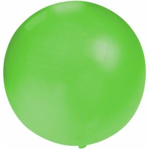 4x Grote ballonnen van 60 cm groen